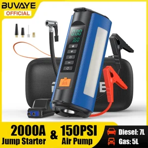 Jump Starter Air Compressor with Power Bank