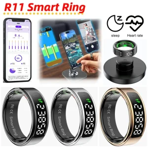 R11 Smart Ring with Display Screen and Touch