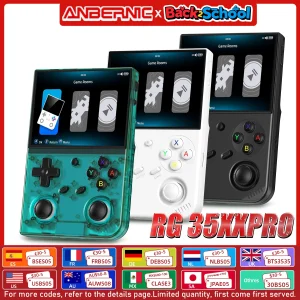 64 Bit Handheld Game Players 3.5'' IPS Screen Linux System Video Game Console Portable Simulator 64G HD-Out