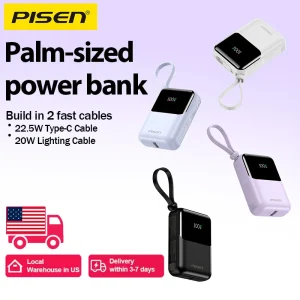 PISEN PD22.5W Fast Charging Mini Portable Power Bank 10000mAh